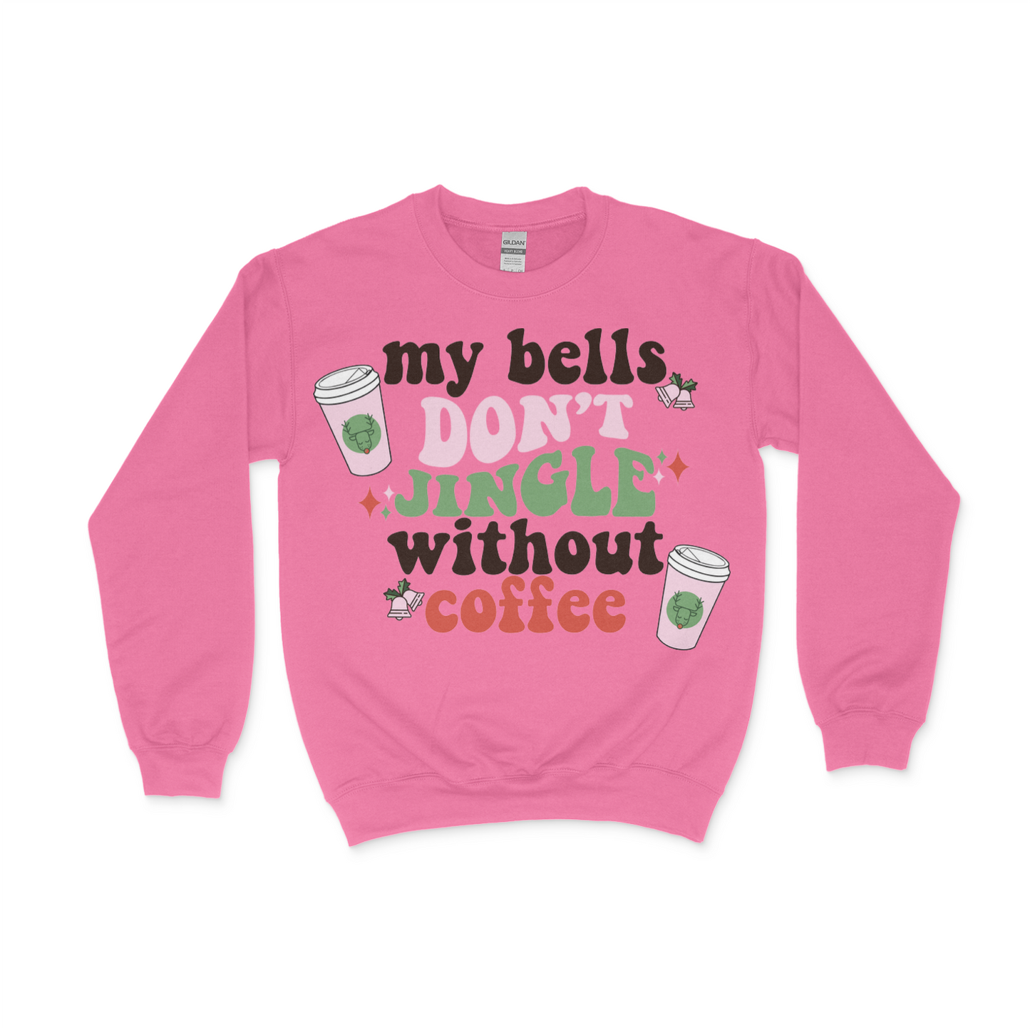 "My bells don't jingle without coffee" print