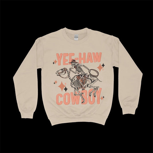 Yee haw cowboy skeleton