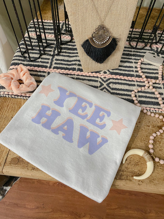 YEE HAW 🤠 pastel tee